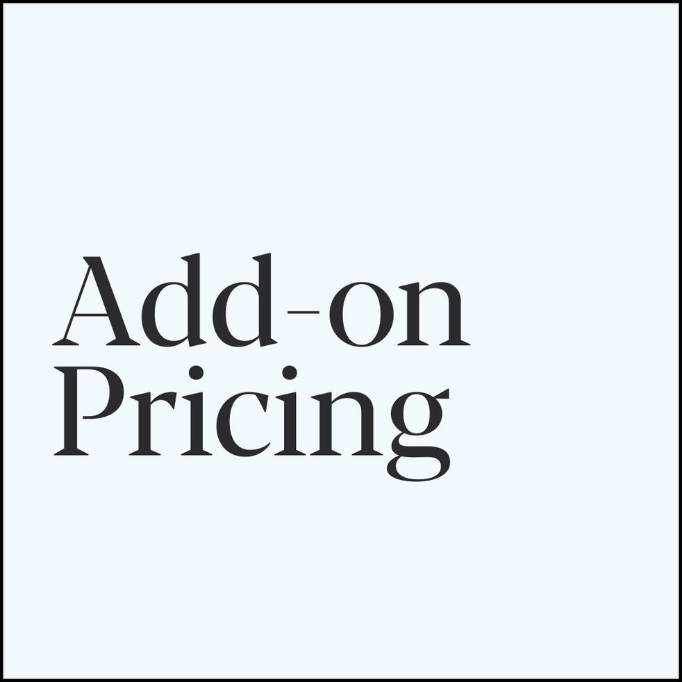 ADD-ON PRICING For additional campaigns or services: ✦ Extra Campaign Emails: $300/email ✦ Additional Automated Flows: Starting at $500/flow ✦ Custom One-Off Strategy Sessions: $750/session